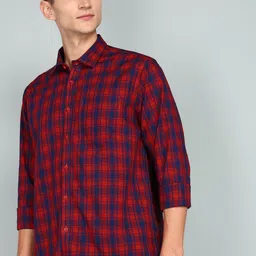 Ethazh Men Spread Collar Solid Cotton Formal Shirt-image-30