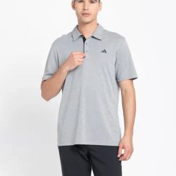 Adidas Melange Regular Fit Sports Polo-image-0