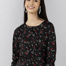KALINI Printed Puff Sleeve Top-image-47