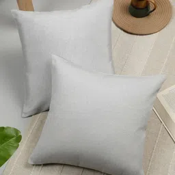 ROSARA HOME Unisex Grey Cushion Covers-46
