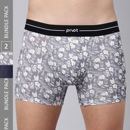 pivot Men Pack Of 2 Printed Trunks PT-S23-P2-TRK-05-0