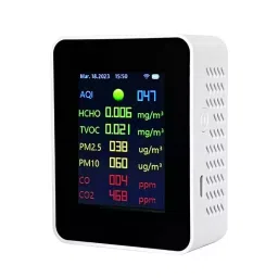 Signette Battery Powered WiFi Connectivity 9 In 1 Indoor Air Quality Analyzer, W2CO9-1-16