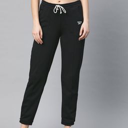 Reebok Women Black Slim Fit Solid Training Essential French Terry Joggers-image-85