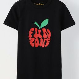 SPUNKIES Boys Typography Printed Pockets T-shirt-4