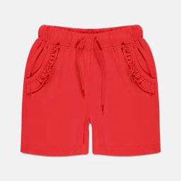 Kiddopanti Kids Red Solid Shorts-image-37