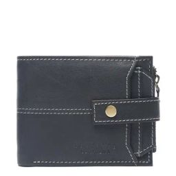 Teakwood Leathers Black Casual Leather Bi-Fold Wallet for Men-25