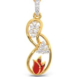 Candere By Kalyan Jewellers 18k Yellow Gold and Cubic Zirconia Pendant for Women-image-58
