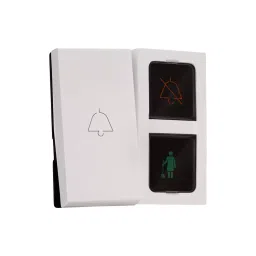 Legrand External DND & MMR Control Unit with Bell Push Myrius Classic White 2 Module, 6792 56 image 2
