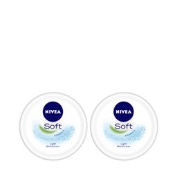 Nivea Set of 2 Soft Cream Light Moisturiser 100ml-12
