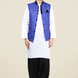 Yepme Blue Inrico Self Print Nehru Jacket-image-54