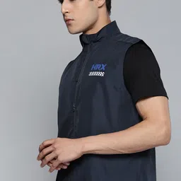 HRX by Hrithik Roshan Men Navy Blue Sporty Jacket-picture-33