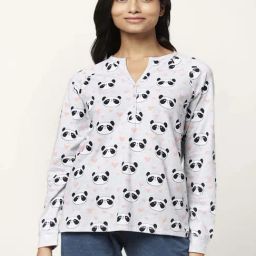 Dreamz by Pantaloons Grey Cotton Printed T-Shirt-picture-6