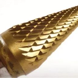 MIRANDA TOOLS TiN Coated Tungsten Carbide Conical Rotary Burr (Head Dia 16 mm, Head Length 16 mm)-image-20