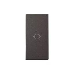 Legrand Switch with Light Marking Myrius Charcoal Grey 6 Amp 1 Module 1 Way, 6794 03-1
