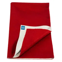 Mee Mee Kids Maroon Solid Large Mattress Protector-image-32
