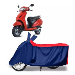 Auto Pearl Polyester Two Wheeler Cover for Honda Activa (Red Blue)-image-60