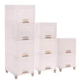 Kuber Industries White Set of 6 Regular Multi-Utility Organisers image 1