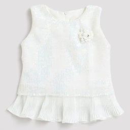 Tiny Girl White Embellished Top-image-23