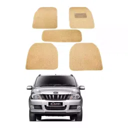 Auto Pearl MA3O146 PVC and Plastic Standard Mat for Mahindra Quanto 2005-2015 (Beige)-image-81