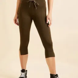 Sweet Dreams Olive Cotton Capris-image-78