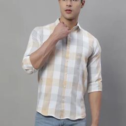 Jainish Multicolor Regular Fit Check Cotton Shirt-10