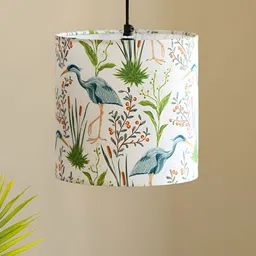 ExclusiveLane White & Blue Ostrich Sanctuary Acrylic Ceiling Lamp-4