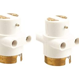 generic GNR Electrical & SPARES 2 pin Parallel Adapter, Multi Pendant Adapter, 2 pin Parallel Adapter with Light Bulb and Plug Socket, 2 pin Holder Pack of 4 image 3