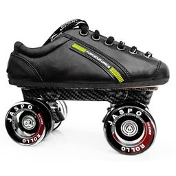 Jaspo Pro Hyper Quad Shoe Skates Size 5 UK - Black-18