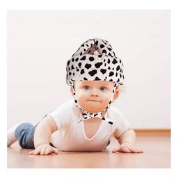 Mihar Essentials Baby Safety Helmet White Doted (Color And Print May Vary)-picture-18