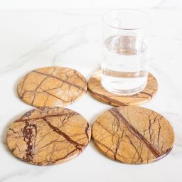 Byora Homes Marble Bidasar Coasters- Set of 4-25