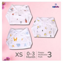 LazyToddler Muslin Nappy Set of 3 Extra Small (TD)-11