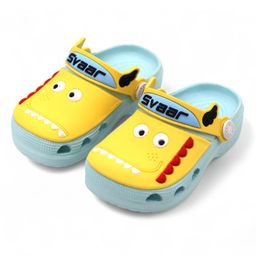 Svaar Dinosaur Face Patch Detailed Perforated Clogs - Blue-picture-20