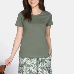 Zivame Women Floral Print Night suit-image-77
