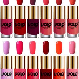 VOLO Set Of 12 Extra Shine Nail Polish-  9.9ml Each-Combo-No-182-6