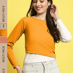 Fabflee Pack of 2 Round Neck Top-image-76