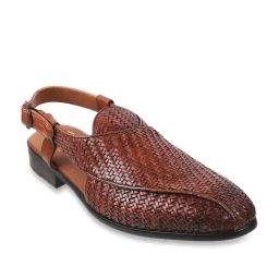 Da Vinchi by Metro Men's Brown Back Strap Sandals-image-89