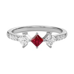 SHINE ETERNAL Lab Grown Diamond 18k (750) White Gold Ring for Women-picture-0