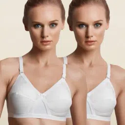Libertina White Kriss Cross Padded Bra (Pack Of 2)-picture-42