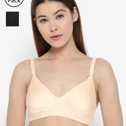 Lady Lyka Pack of 2 Non-Wired Non Padded Lace Everyday Bras LISA-image-60