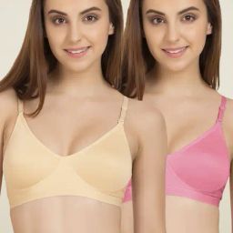 Tweens Beige & Baby Pink Non Padded T-Shirt Bra (Pack of 2)-image-60