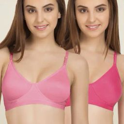 Tweens Baby Pink & Pink Non Padded T-Shirt Bra (Pack of 2)-image-57