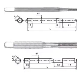 MIRANDA TOOLS Spiral Point Hand Tap (Size 10 x 1 mm), 101003A-29