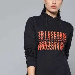 HRX by Hrithik Roshan Women Black Printed Sweatshirt-image-41