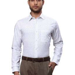 Raymond Green Slim Fit Printed Shirt-picture-3