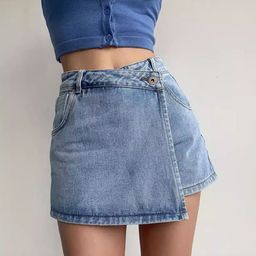 StyleCast Women Denim A-Line Above Knee Length Skirt-6