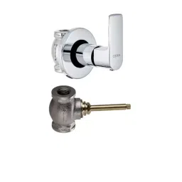 CERA Chelsea Quarter Turn Single Lever Wall Mount Stop Cock, F1016351 + F4050502 (Set of 2 Pcs)-44