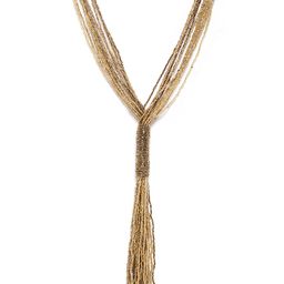 RICHEERA Women Gold-Toned Artificial Beaded Tasselled Necklace-image-118