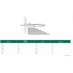 KENCY Depth Micrometer 300 mm Range Least Count 0.01 mm, MD300 image 2
