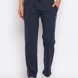 Duke Dark Navy Regular Fit Striped Trackpants-picture-13