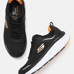 Skechers Men Black D'LUX WALKER Leather Sneakers-89